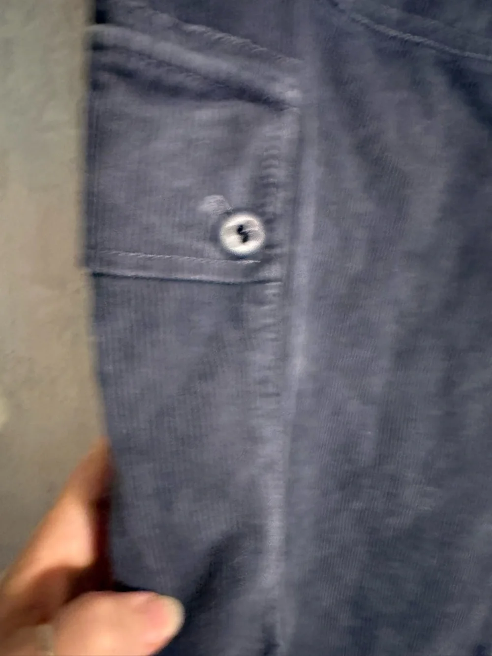 Ralph Lauren Sport Charcoal Corduroy Midi Skirt with Cargo Pockets, Button Fly - Picture 6 of 12